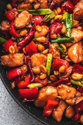  ¿Kung Pao Chicken: Una explosión picante y deliciosa que te transportará a las calles de Chengdu?